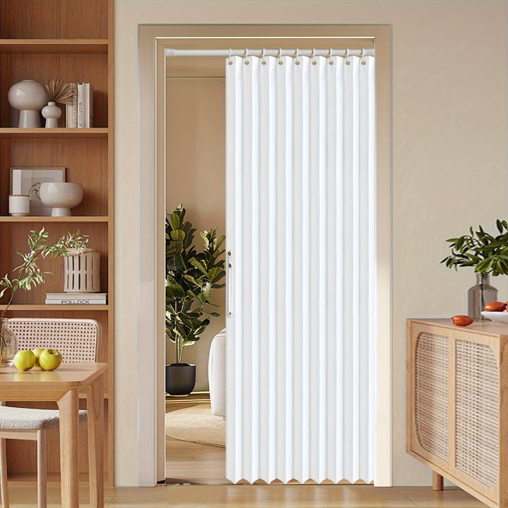 Lisslune | Colorful Magnetic Folding Door Curtain – Easy Setup, Space-Saving Divider for Home and Business – Vibrant Artistic Design, Machine Washable Polyester