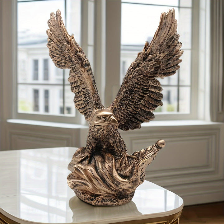 Lisslune | AeroGlide Majestic Eagle Statue – Impressive Decoration with Outstretched Wings