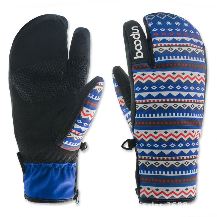 Lisslune | Outdoor ski gloves three-finger warm gloves