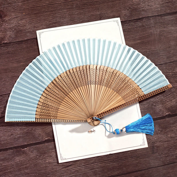 Lisslune | Hand fan made of bamboo silk