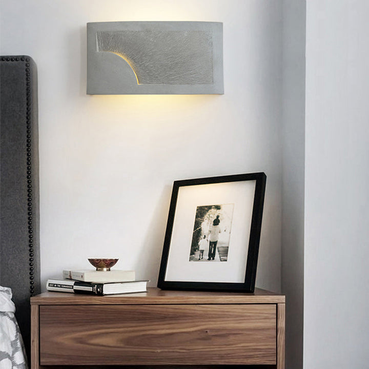Lisslune | Cement Bowl/Cylinder Shade Wall Lighting Modern Style 1 Light Bathroom Wall Light Fixture in Gray
