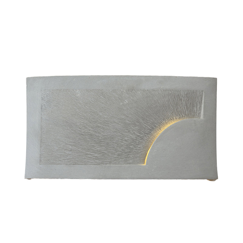 Lisslune | Cement Bowl/Cylinder Shade Wall Lighting Modern Style 1 Light Bathroom Wall Light Fixture in Gray