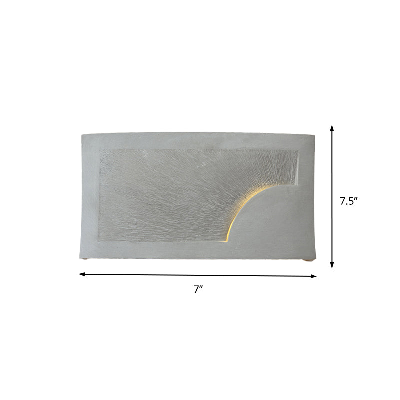 Lisslune | Cement Bowl/Cylinder Shade Wall Lighting Modern Style 1 Light Bathroom Wall Light Fixture in Gray