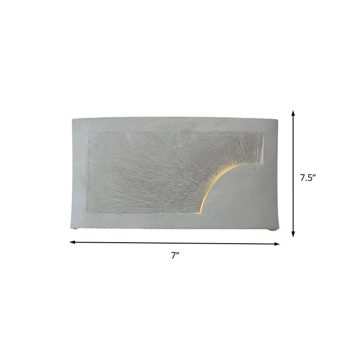 Lisslune | Cement Bowl/Cylinder Shade Wall Lighting Modern Style 1 Light Bathroom Wall Light Fixture in Gray