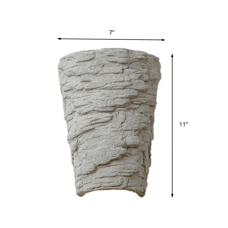 Lisslune | Cement Bowl/Cylinder Shade Wall Lighting Modern Style 1 Light Bathroom Wall Light Fixture in Gray