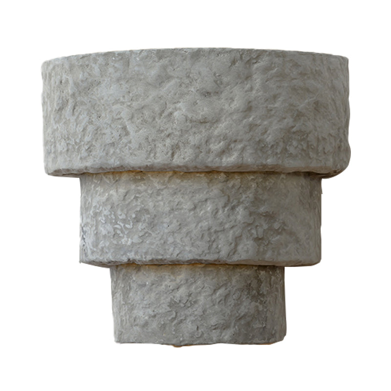 Lisslune | Cement Bowl/Cylinder Shade Wall Lighting Modern Style 1 Light Bathroom Wall Light Fixture in Gray