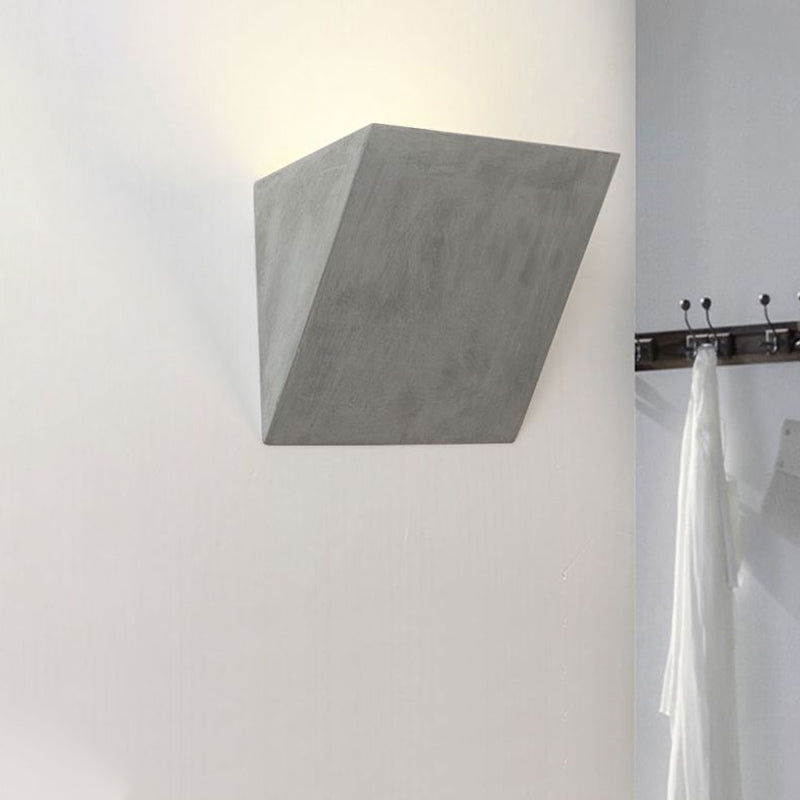 Lisslune | Cement Bowl/Cylinder Shade Wall Lighting Modern Style 1 Light Bathroom Wall Light Fixture in Gray