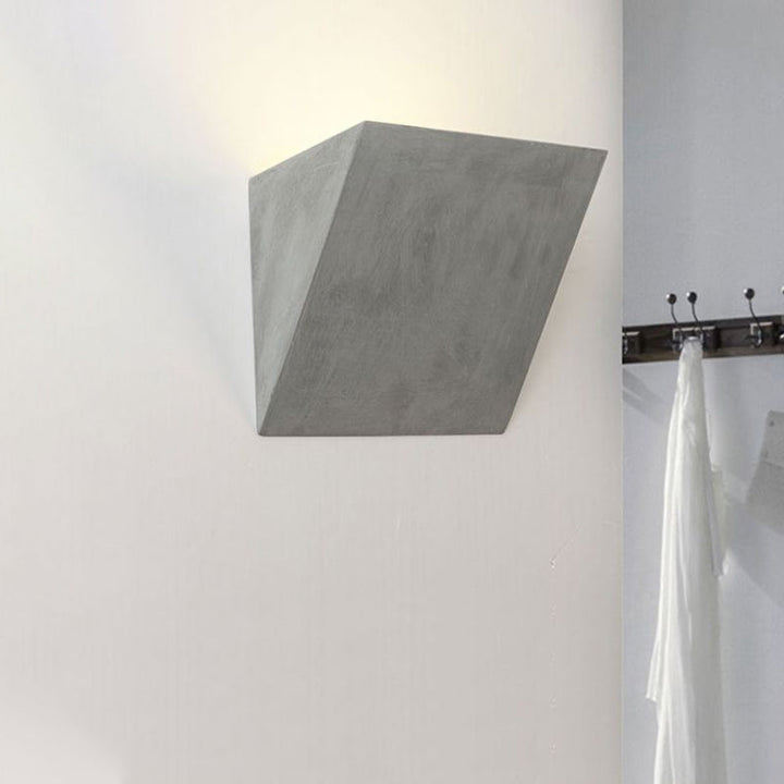 Lisslune | Cement Bowl/Cylinder Shade Wall Lighting Modern Style 1 Light Bathroom Wall Light Fixture in Gray