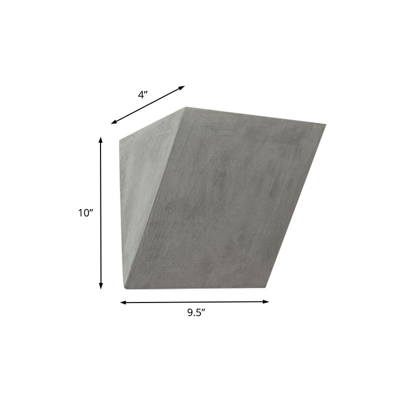 Lisslune | Cement Bowl/Cylinder Shade Wall Lighting Modern Style 1 Light Bathroom Wall Light Fixture in Gray
