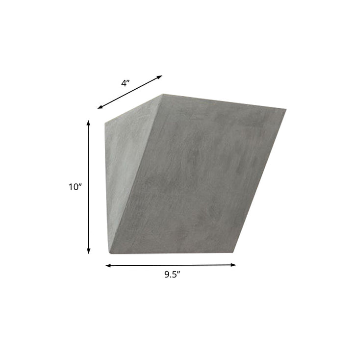 Lisslune | Cement Bowl/Cylinder Shade Wall Lighting Modern Style 1 Light Bathroom Wall Light Fixture in Gray