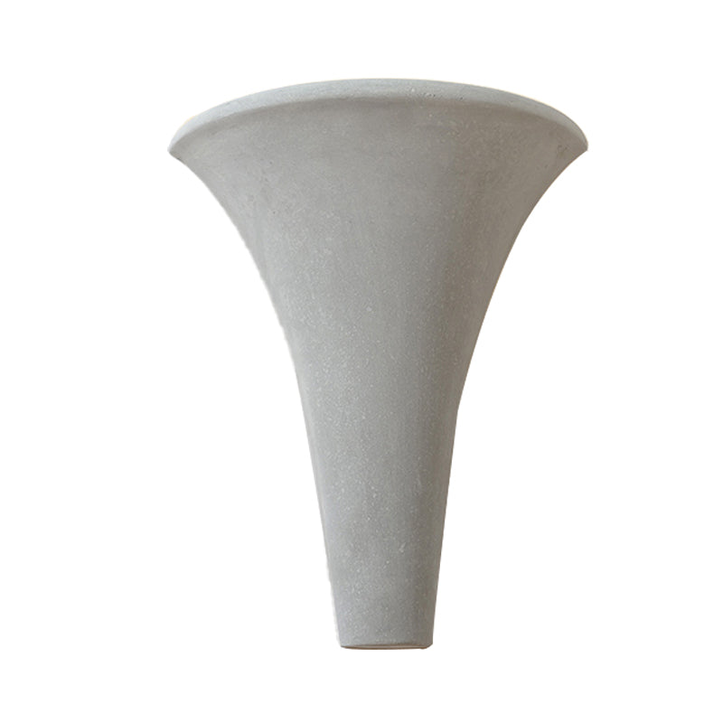 Lisslune | Cement Bowl/Cylinder Shade Wall Lighting Modern Style 1 Light Bathroom Wall Light Fixture in Gray