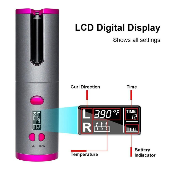 Lisslune | Cordless Auto-Rotation Curling Iron