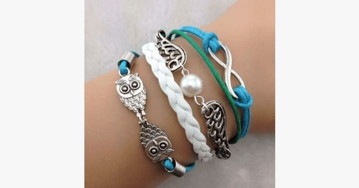 Lisslune | Designer Infinity and Owl Bracelet - Ignite your inner fashionista