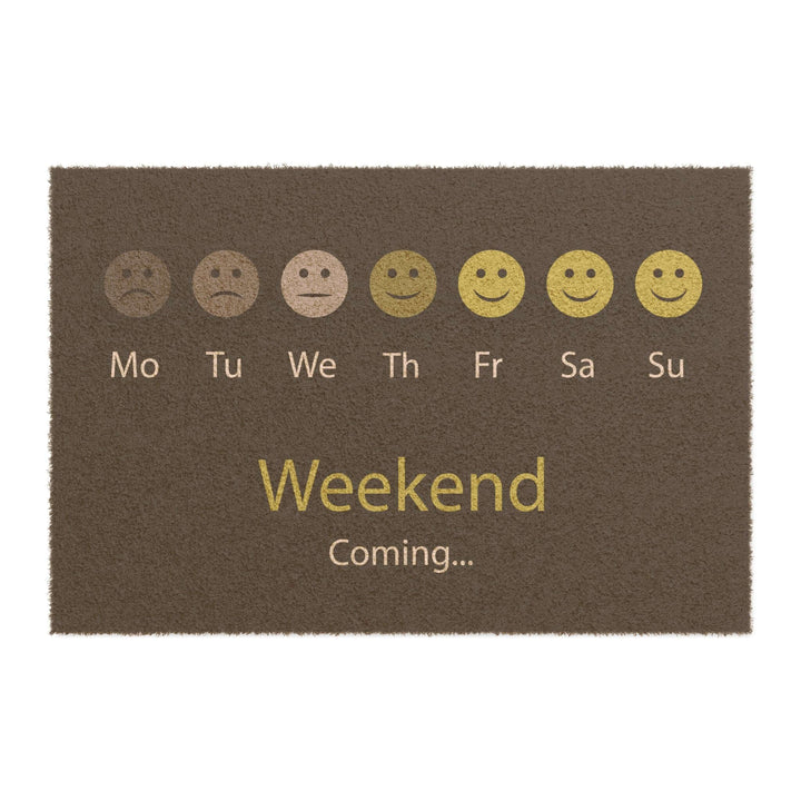 Lisslune | Adjustable Weekend Coming Doormat - Eco-friendly grade-A tufted coir coconut fiber