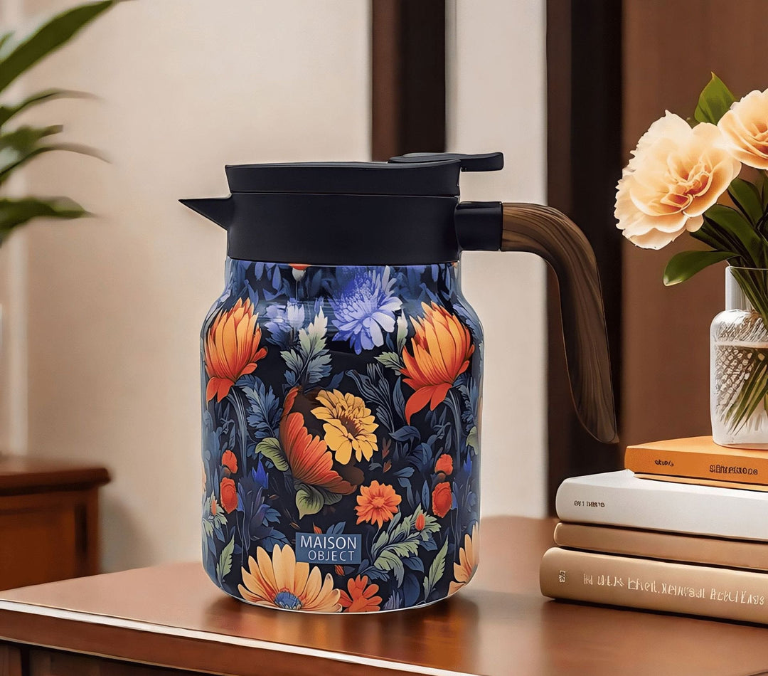 Lisslune | Vintage Floral Pattern Tea Thermos – Built-In Infuser