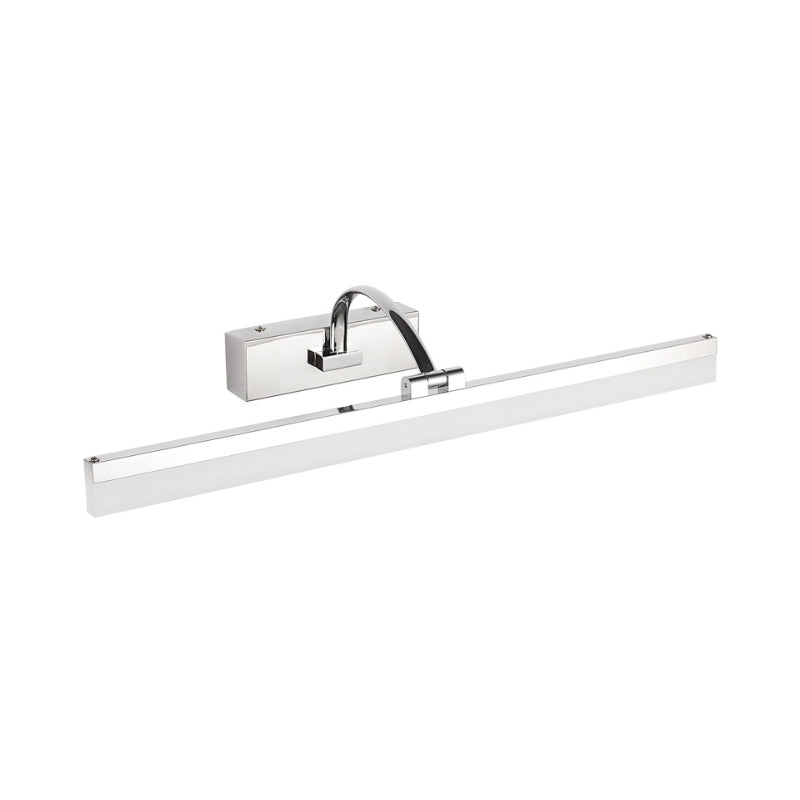 Lisslune | Acrylic Slim Vanity Light Contemporary Style LED Chrome Finish Wall Lamp for Bathroom, 16"/19.5" Diameter