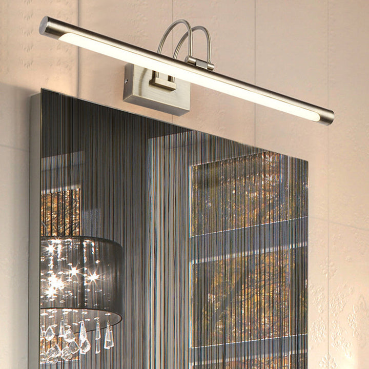 Lisslune | Metallic Arch Wall Light Modern Stylish 16.5"/20.5" W LED Nickel-Finish Wall Lamp with Acrylic Shade