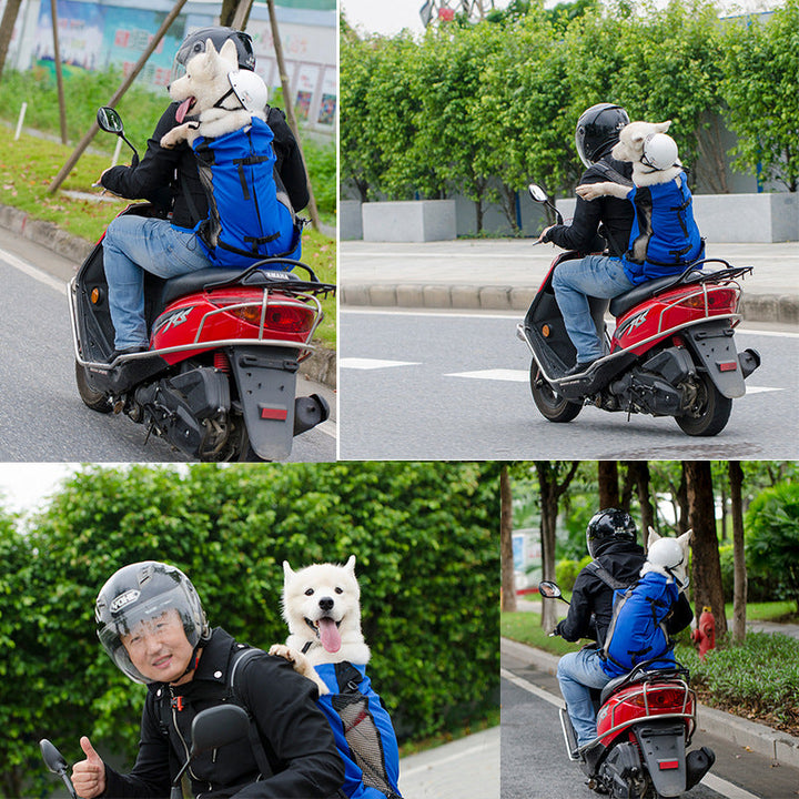 Lisslune | Dog Backpack – Comfortable Carrying Bag for Medium Dogs with Safety Strap and Storage Pockets