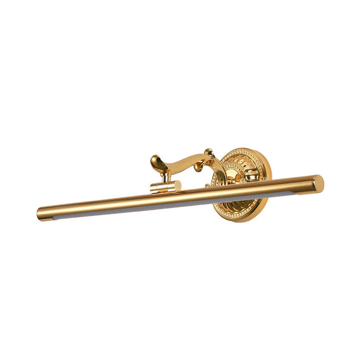 Skørter | Linear Metallic Wall Lighting Modernist Style 16"/21.5" Width LED Brass/Gold Finish Wall Mount Lighting Over Mirror