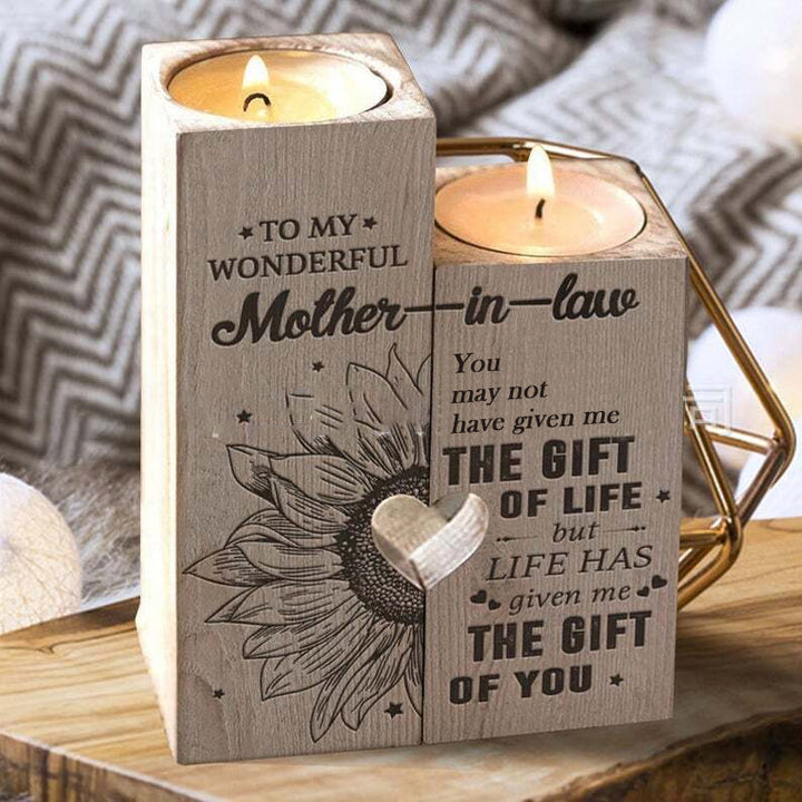 Lisslune | Creative candle holder made of wood