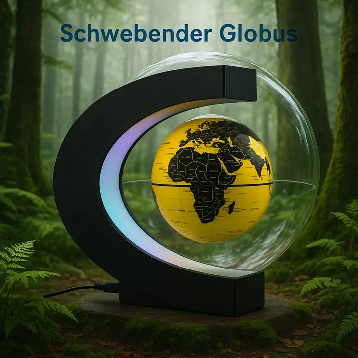 Lisslune | AstroGlobe LED World Globe – Floating Globe Lamp with Magnetic Suspension