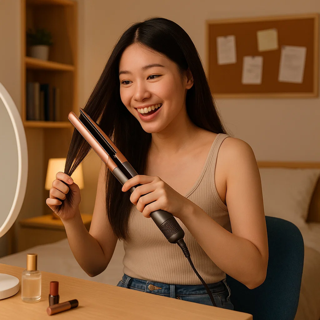 Lisslune | StraightStyler | 2-in-1 Hair Dryer & Straightener for Effortless Styling