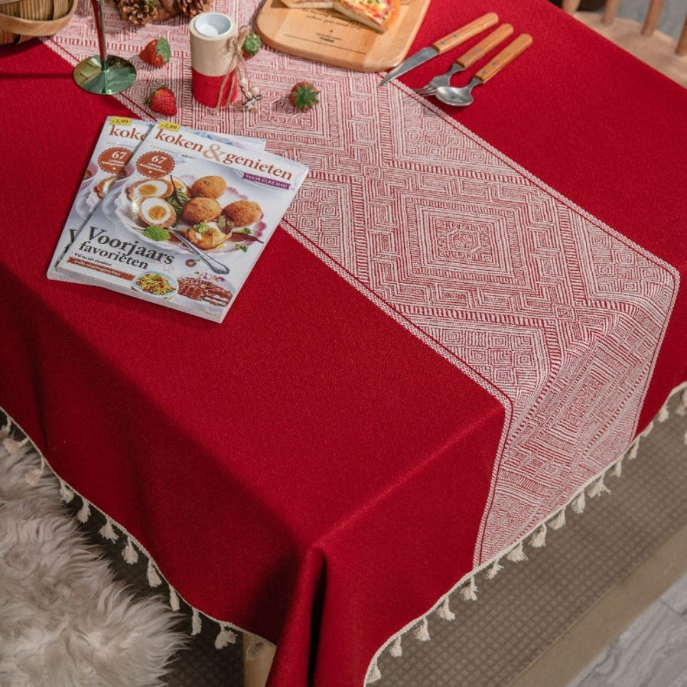 Lisslune | Glisstra Geometric Tassel Tablecloth