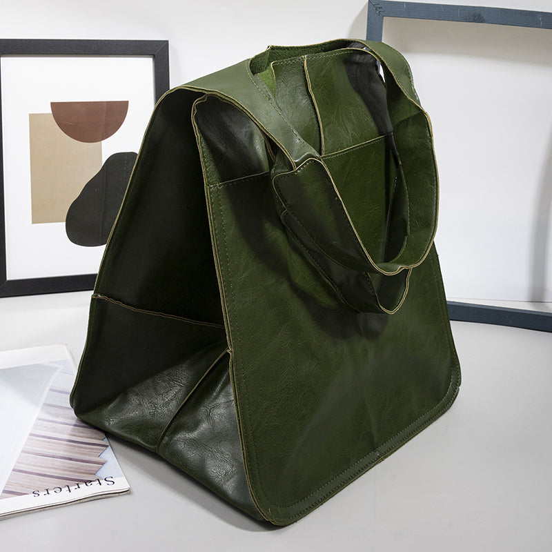 Lisslune | Oversized Leather Weekend Bags