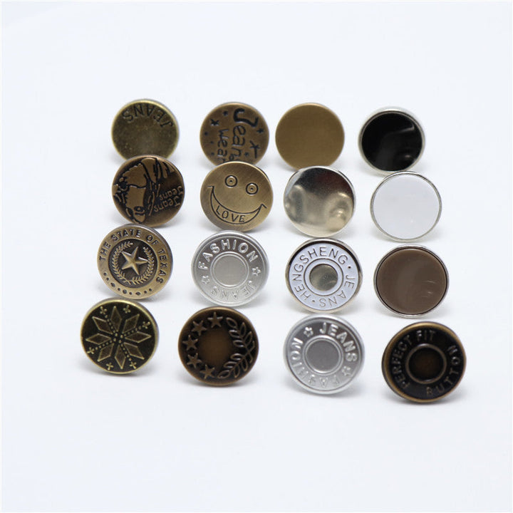 Lisslune | Removable Metal Jeans Button