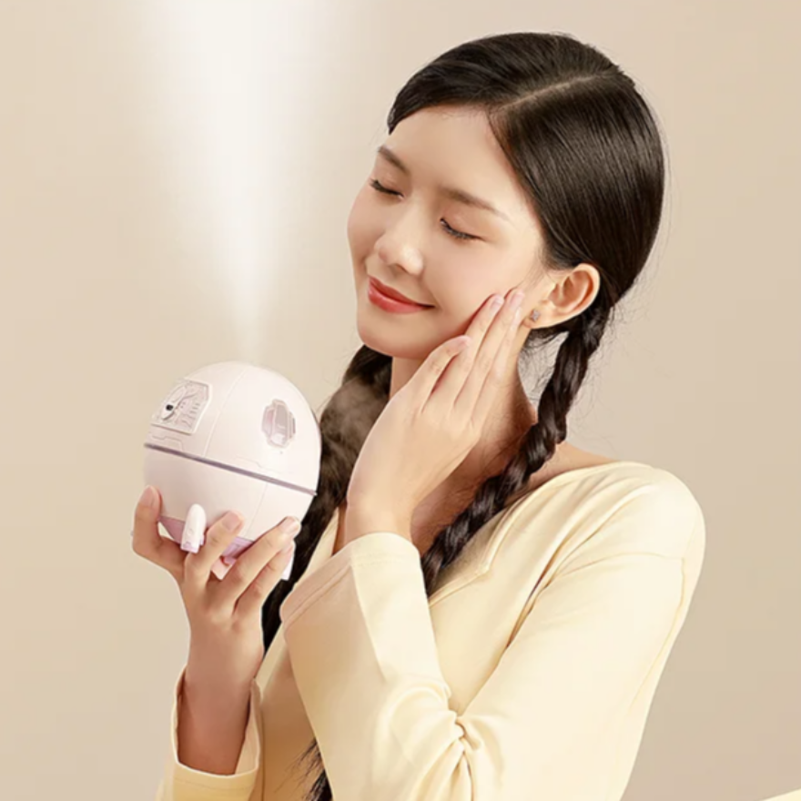 Lisslune | USB rechargeable aromatherapy diffuser with 7 colors mood light | 220mL room capsule humidifier - Ermius