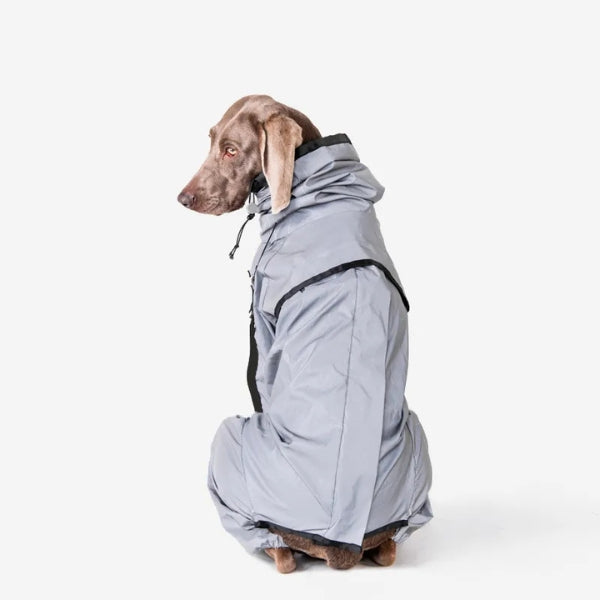 Lisslune | Waterproof Dog Coat with Legs – Reflective Dog Rain Jacket for Small & Large Breeds | Best Rain Coat for Dogs UK
