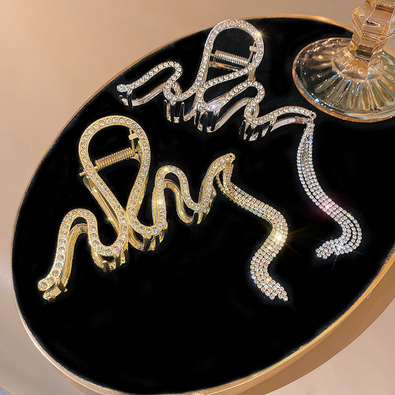 Lisslune | Snake Hair Clip with Rhinestones