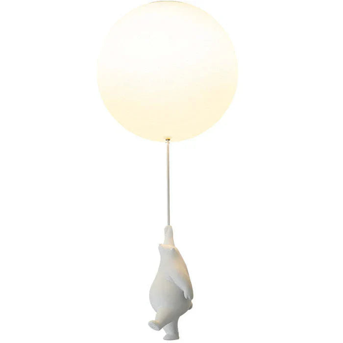 Lisslune | CloudBear Kids Ceiling Light – Bear & Balloon LED Pendant Lamp for Nursery and Bedroom Decor