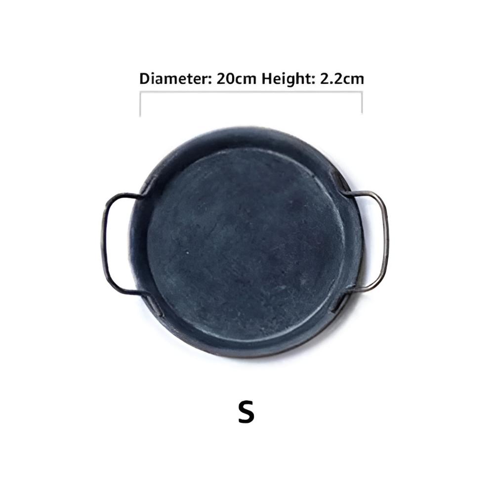 Lisslune | Retro Round Metal Dinner Serving Trays
