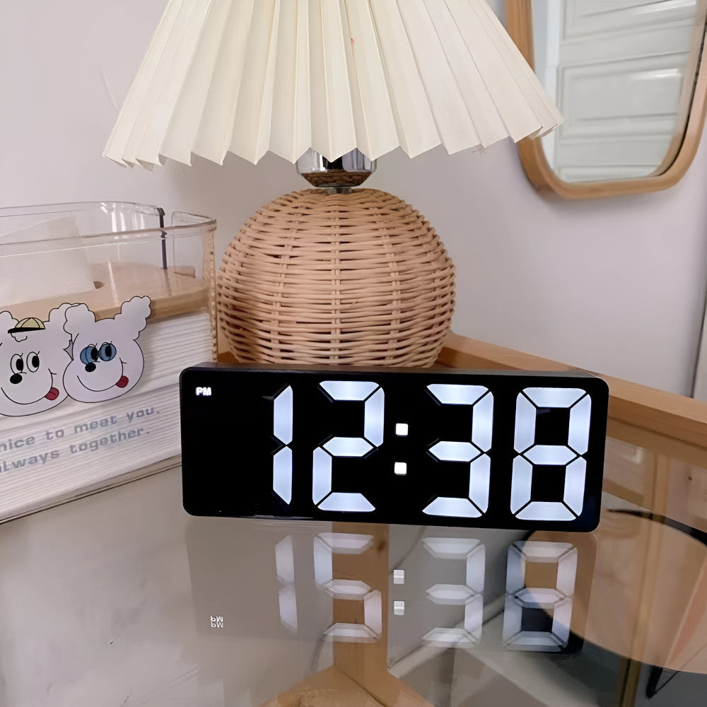Lisslune | Digital LED Mirror Alarm Clock