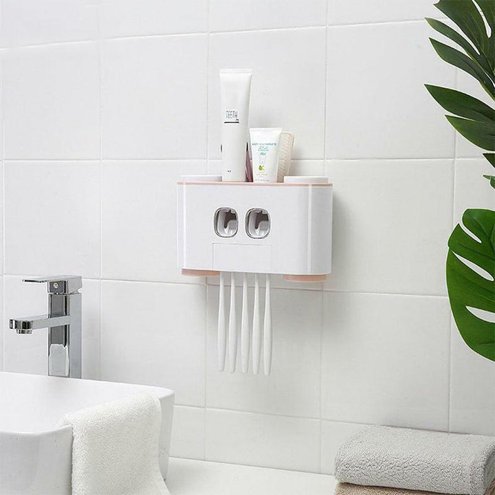 Lisslune | Automatic Toothbrush Holder and Toothpaste Dispenser Set