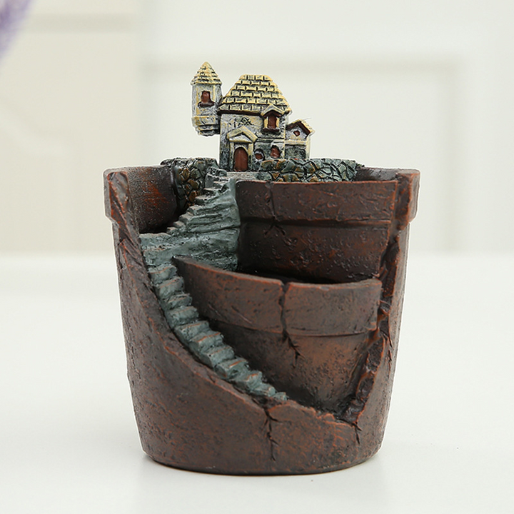 Lisslune | Succulent decorative flower pot for mini garden – Bonsai planting pot for micro landscape and garden