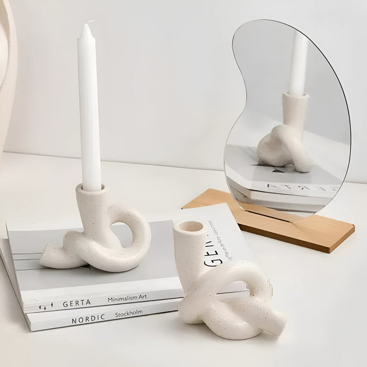 Lisslune | Knot Ceramic Candle Holder