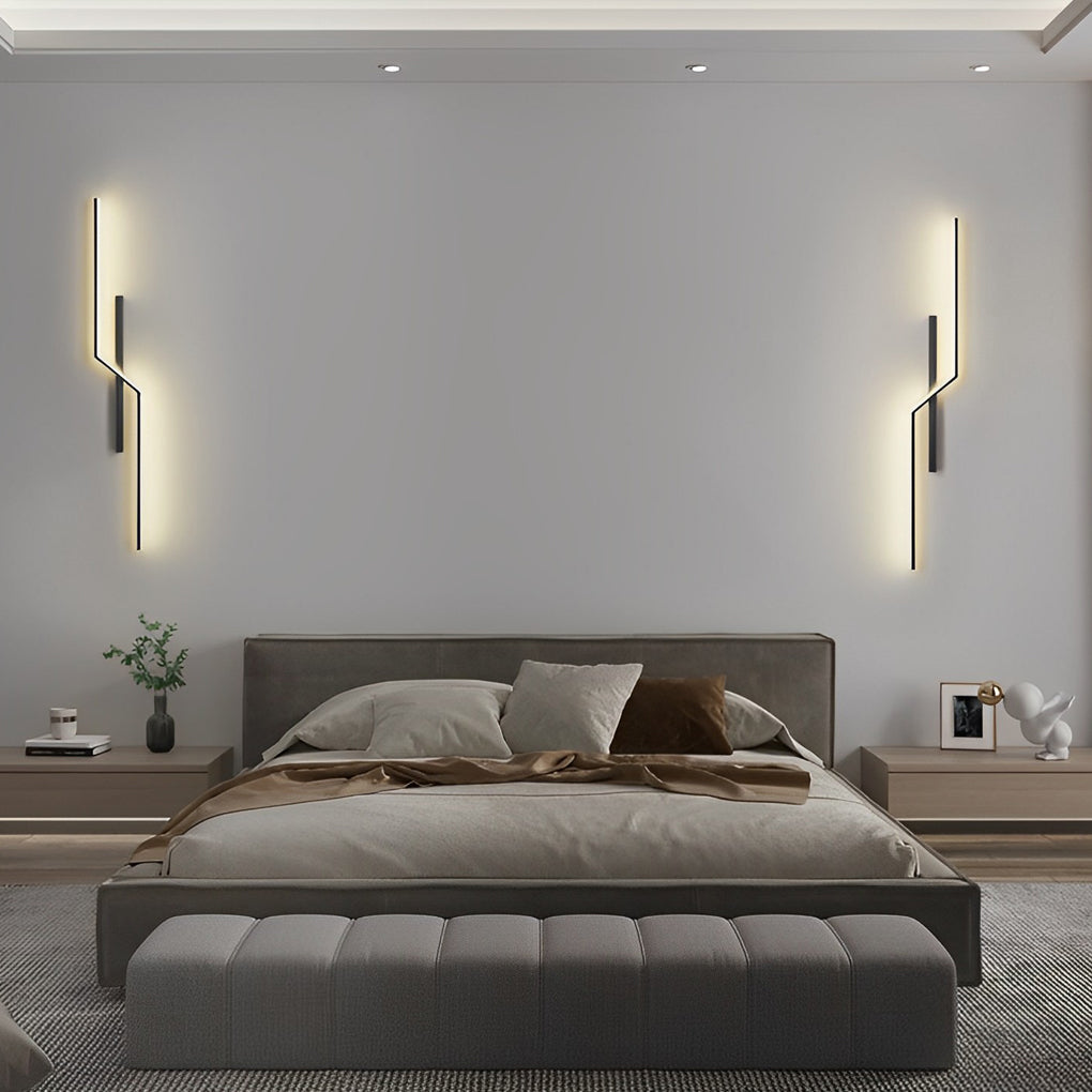 Lisslune | Lines Creative LED Modern Minimalist Wall Lamp Decorative Wall Lights Lighting
