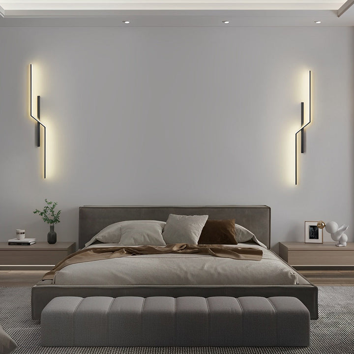 Lisslune | Lines Creative LED Modern Minimalist Wall Lamp Decorative Wall Lights Lighting