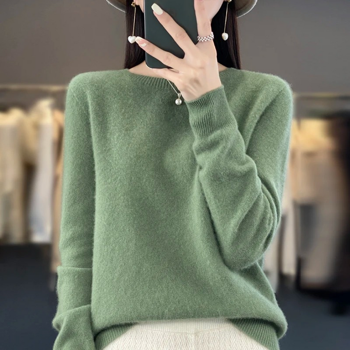 Lisslune | Cashmere Pullover Women Stylish Round Neck, Soft & Comfortable
