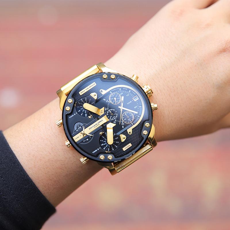 Lisslune | Stainless Steel Chronograph Quartz Watch – Elegant Men’s Luxury Timepiece