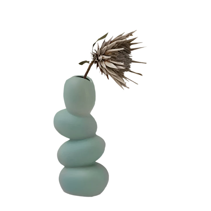 Lisslune | OvaForm Sculptural Ceramic Vase – Large Egg-shaped Modern Centerpiece Decoration