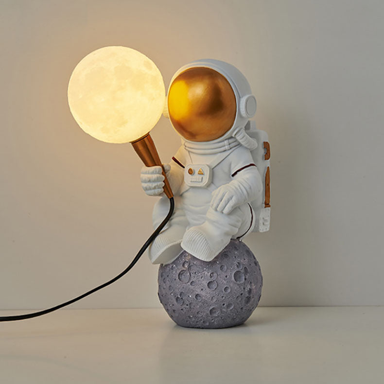 Lisslune | CosmoBuddy Astronaut Wall Lamp | Creative Design | Resin & ABS | LED Bedroom Light