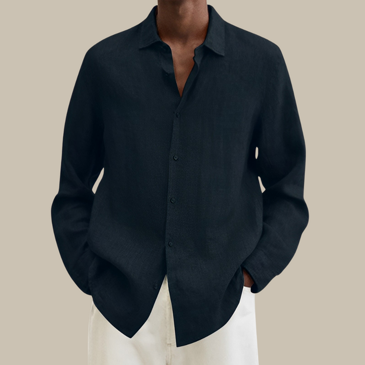 Lisslune | Stylish Linen Men's Shirt with Long Sleeves