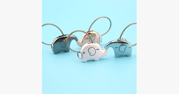 Lisslune | Elephant Love Keychain Set