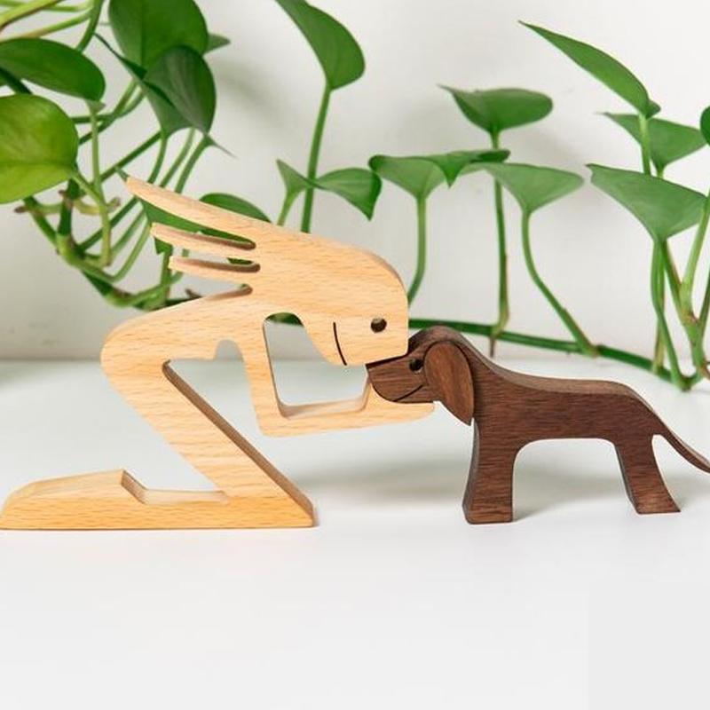 Lisslune | Animal Lover Wooden Sculpture Table Decoration
