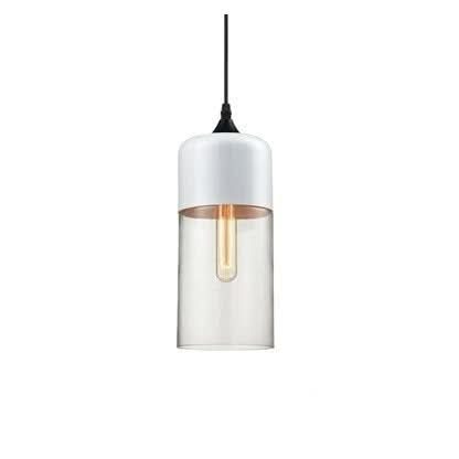 Lisslune | Hand-Blown Glass & Wood Pendant Light Adjustable