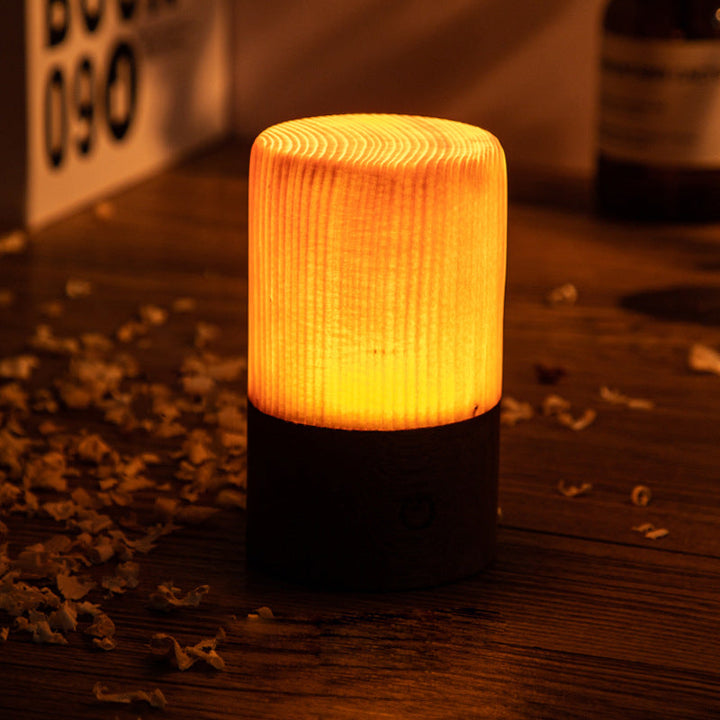 Lisslune | LumiWood – LED table lamp with battery and touch control