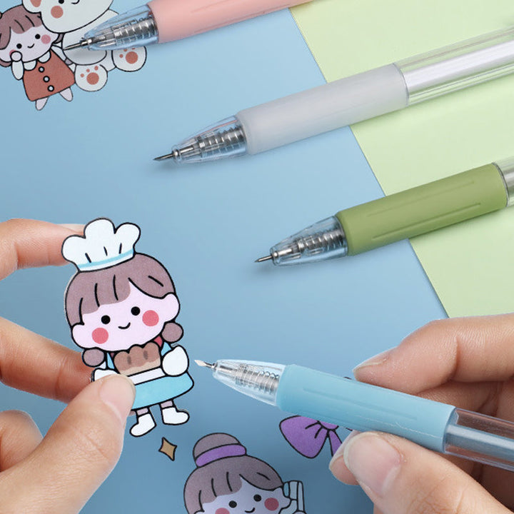 Lisslune | Morandi Cartoon Pattern Student Universal Knife Pen